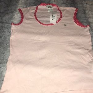 BNWT Lacoste sleeveless top
